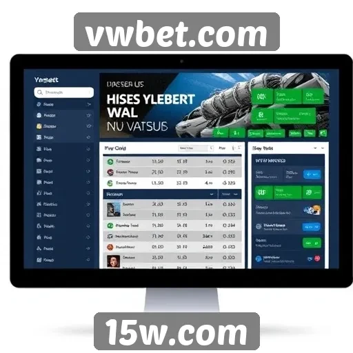 Análise da interface do usuário do site vwbet.com